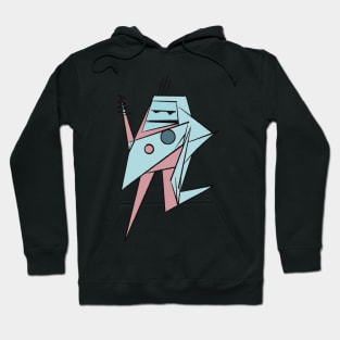 Zap the robot blue and pink Hoodie